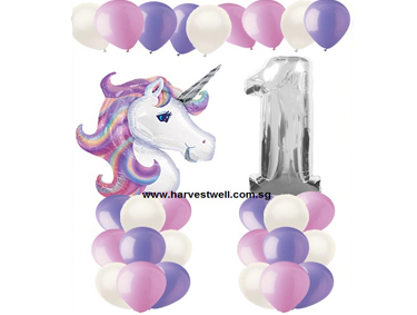 Pastel Unicorn Balloon Value Package